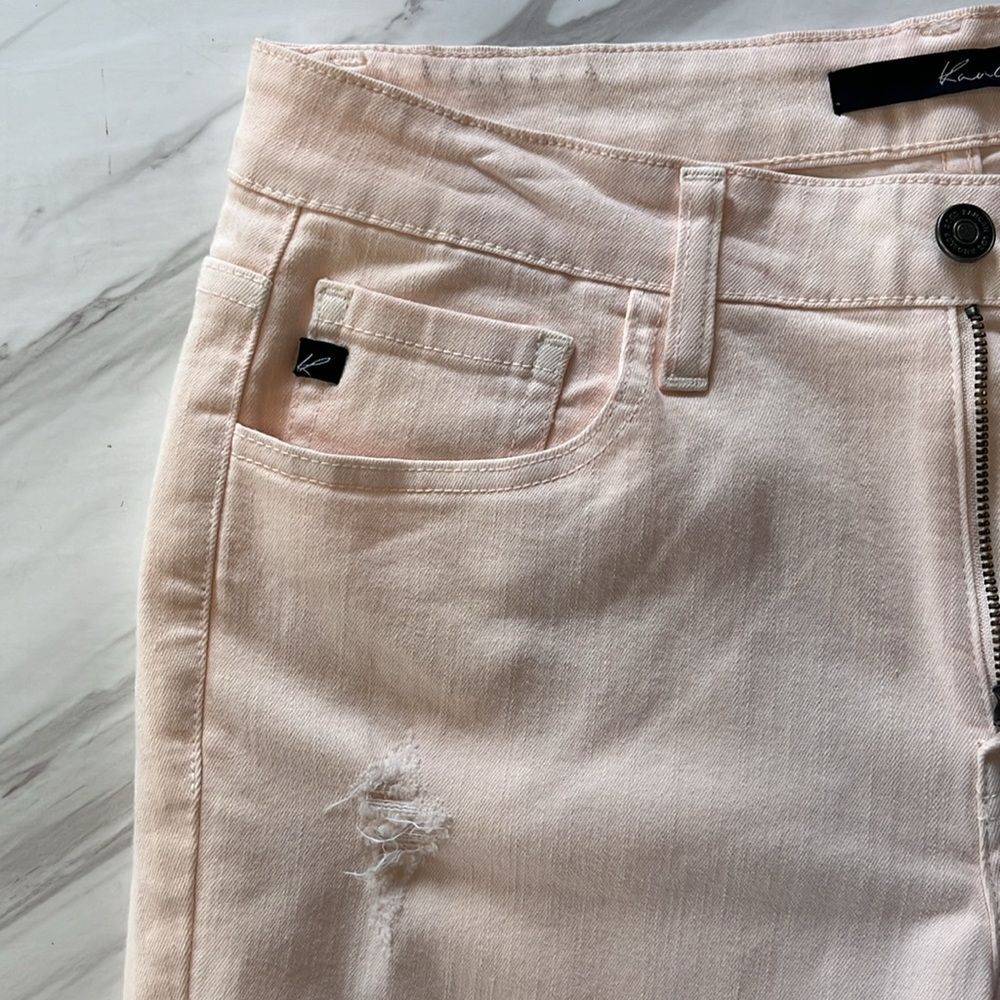 Women’s Light Pink Distressed Skinny Jeans - Picture 6 of 11